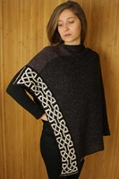 Image for Irish Linen and Silk Ballater Shawl, Charcoal