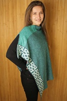 Image for Irish Linen and Silk Ballater Shawl, Spearmint