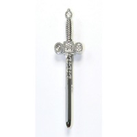 Image for GM Belt Chrome Finish Celtic Sword Kilt Pin