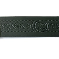 GM Belt Celtic Serpent Hide Embossed Velcro Kilt Belt