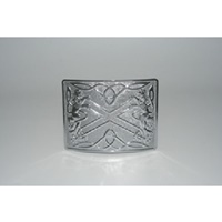 Image for GM Belt Chrome Finish Saltire Buckle