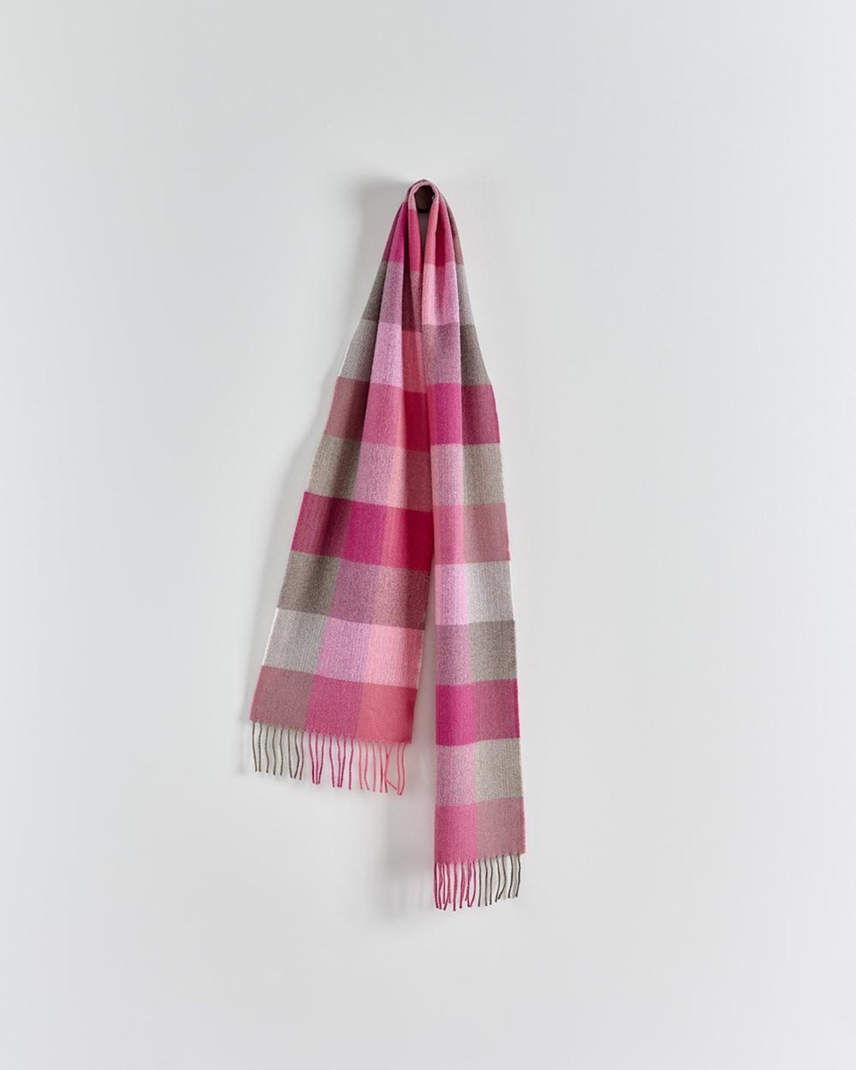 Avoca Handweavers Luxury Merino Scarf, Pink Fields Irish Jewelry