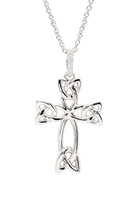 Image for Sterling Silver and CZ Celtic Knot Cross