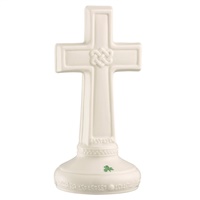 Image for Belleek China Love Knot Standing Cross