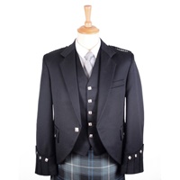 Image for Argyll Jacket and Vest Black Barathea