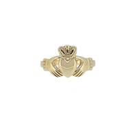 Image for 14K Yellow Gold Traditional Irish Claddagh Ring