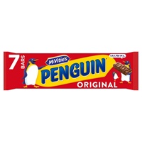 Image for Mcvities Penguin Original Milk Chocolate Bar 7 Pack 6oz