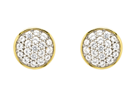 Image for 14k Gold Vermeil White Sapphire Stud Earrings