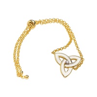 14kt Gold Vermeil Enamel Trinity Knot Bracelet