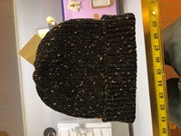 Image for Rathlin Donegal Merino Wool Beanie, Black w/ White Fleck