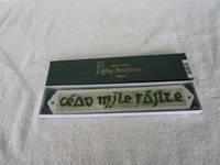 Fine Bone China Cead Mile Failte Wall Plaque, Large