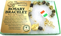 Image for Connemara Square Gold Plated Rosary Bracelet