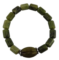 Image for Connemara Marble Oval Bead Stretch Bracelet