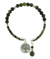 Image for Connemara Marble Open Bracelet Tree of Life
