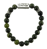 Image for Connemara Marble Courage Message Bracelet