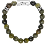 Connemara Marble Joy Message Bracelet