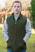 Emerald Isle Weaving James Style Full Zip Tweed Jacket, Olive