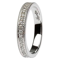 Image for Aishling 14kt White Gold and Diamond Wedding Band