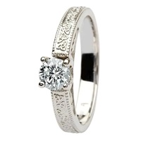 Image for Aishling White Gold Round Cut Engagement Ring