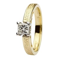 Image for Aishling Yellow Gold Princess Cut Engagement Ring