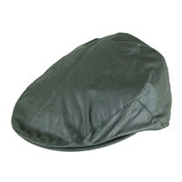 Image for Wax Flat Cap - GREEN