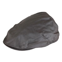Image for Wax Flat Cap - BROWN