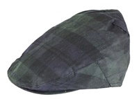 Image for Tartan Wax Flat Cap - BLACKWATCH