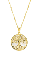 Image for 14kt Gold Vermeil Tree of Life Mother of Pearl Necklace