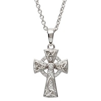 Image for Trinity Celtic Cross Embellished With Swarovski Crystals