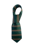 Image for Patrick Francis Celtic Knot Band Silk Tie, Bottle Green/Gold