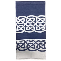 Image for Book of Kells Celtic Reversible Scarf, Navy/Grey