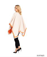 Image for Jimmy Hourihan Reversible Heringbone Shawl Creamsicle