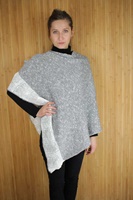 Image for Bill Baber Silk and Linen Cape, Mist