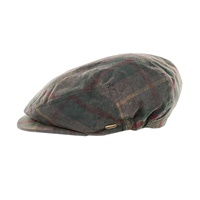 Image for Mucros Weavers Kerry Cap Wax Tartan Green