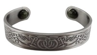 Image for Silver Tone Bracelet with Connemara Marble Beads