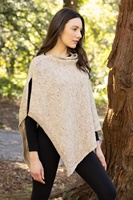 Image for Merino Wool, Linen and Cotton Crail Shawl, Oat