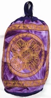 Image for India Arts Cotton Mandala Backpack Purple Gold