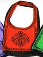 Image for India Arts Cotton Celtic Design Bag Red