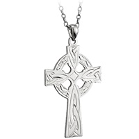 Image for Sterling Celtic Cross Large