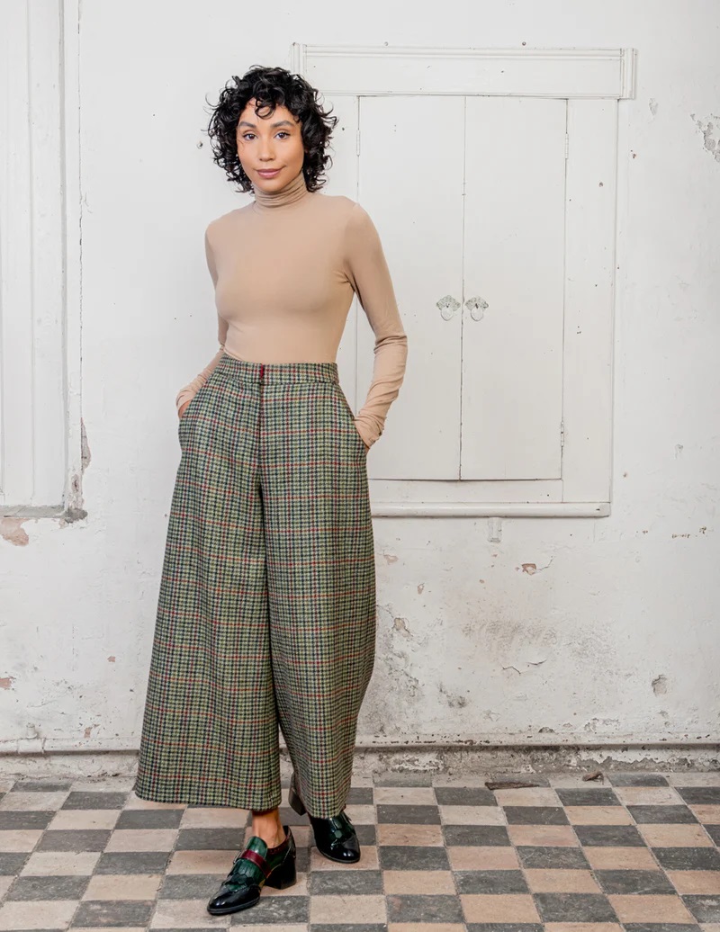 Enya Tweed Culottes, Hacking Check by Jack Murphy - Irish