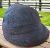 Image for Hanna Hats Slieve League Tweed Hat, Dark Blue Tweed