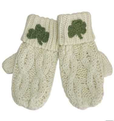Image for Patrick Francis Speckled Wool Kids Mittens, Oatmeal