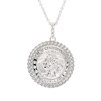 Image for Sterling Silver Celtic St. Christopher Medal