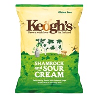 Image for Keoghs Shamrock and Sour Cream Crisps 125 g