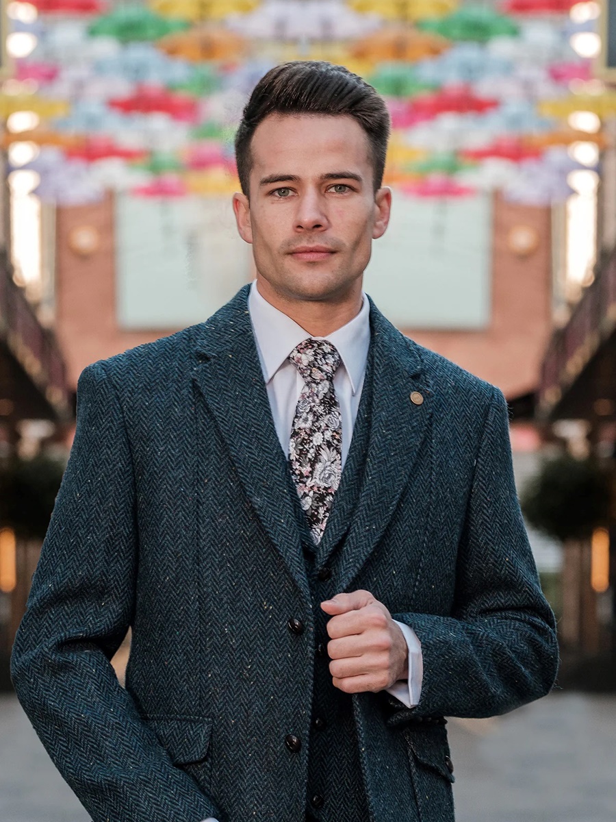 ジャケット・アウター Sillage NAVY CHECK HARRIS TWEED COAT blazer navy check harris tweed | Sillage