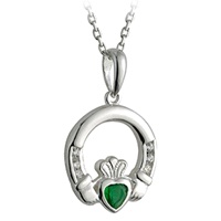 Image for Sterling Silver Claddagh Pendant