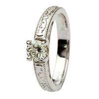 Image for Coleen 14kt White Gold Round Cut Engagement Ring