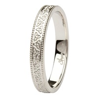 Aishling 14kt White Gold Wedding Band