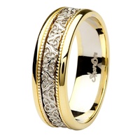 Image for Aishling 14kt Yellow/White Gold Gents Wedding Band