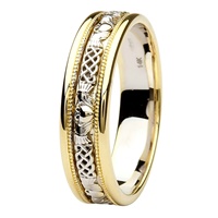 Image for Coleen 14kt Yellow/White Gold Gents Wedding Band